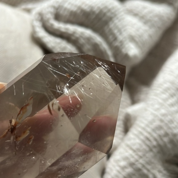 smoky quartz rutile w/ golden healer inclusions - Picture 4 of 16